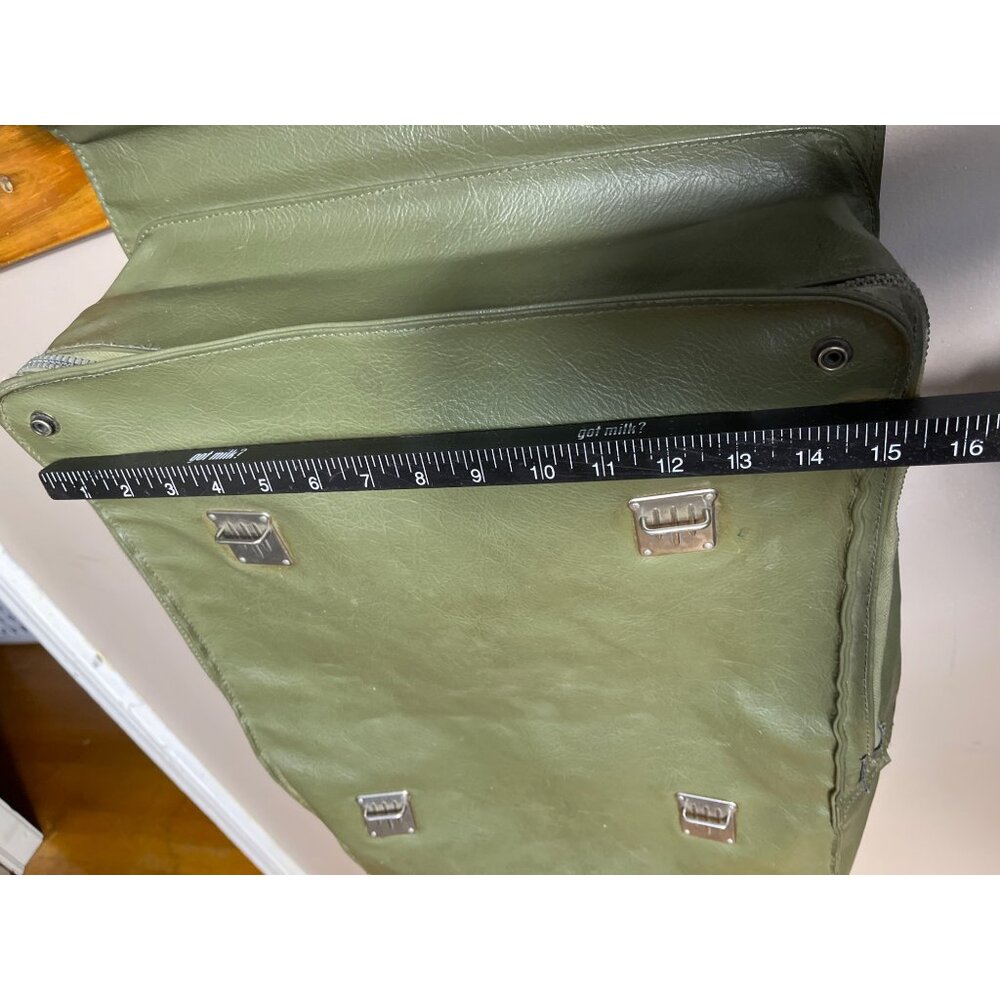 Vtg Swiss Army Military Satchel Bag 3 Ways Foldable 1970s Militaria Equipment - Picture 10 of 15